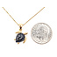 Pendant Sea Turtle W/chain     10x7mm Black Onyx    14ky 18x12mm 18" 2.67g 226070134