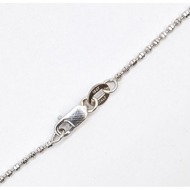 Pendant Tear Drop 0.40ctw Round Diamonds 4.64ct Blue Aquamarine 18kw 32x14mm 16" 3.65g 226070138