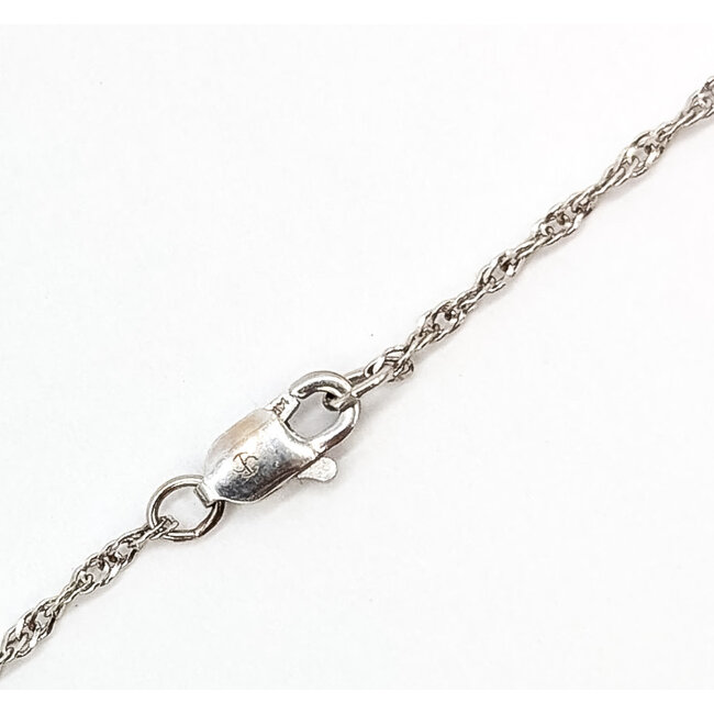 Pendant Solitare Tear Drop     20.00ct Blue Aquamarine    14kw 36x15mm 18" 12.00g 226070139