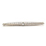 Brooch Open Work Filigree Solitaire 0.04ctw Old European Diamonds        14ky  2.5x.2" 3.85g 226070068