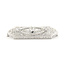 Brooch Filigree 3-Stone 0.79ctw Old European Diamonds GIA Report: 2235126960       14kw  2x.6" 7.27g 226070069