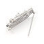 Brooch Filigree 3-Stone 0.79ctw Old European Diamonds GIA Report: 2235126960       14kw  2x.6" 7.27g 226070069