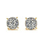 Earrings Stud Cluster 0.38ctw Round Diamonds        18ky 7.5mm  2.20g 226070073