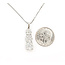 Pendant Journey Three Stone 0.60ctw Round Diamonds        14kw 26x7mm 17" 4.56g 226070079