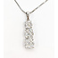 Pendant Journey Three Stone 0.60ctw Round Diamonds        14kw 26x7mm 17" 4.56g 226070079