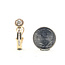Earrings J Hoop Omega Back 1.12ctw Round Diamonds        14ky  .8x.25" 7.00g 226070080