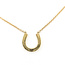Pendant Horeshoe  0.16ctw Round Diamonds        18ky 14x12mm 16" 3.70g 226070081