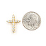 Pendant Cross 0.49ctw Round Diamonds 14ky 18x13m 1.34g 226070083