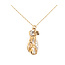 Pendant Golf Bag W/Chain 0.15ctw Round Diamonds        14ky 1x.5" 24" 5.27g 226070117