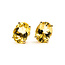Earrings Stud      2.80ct Yellow Citrine    14ky 9x7mm  2.48g 226070122