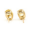 Earrings Stud      2.80ct Yellow Citrine    14ky 9x7mm  2.48g 226070122