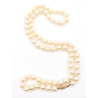 Pendant Strand      7.70mm White Pearl    14ky  24" 51.23g 226070135
