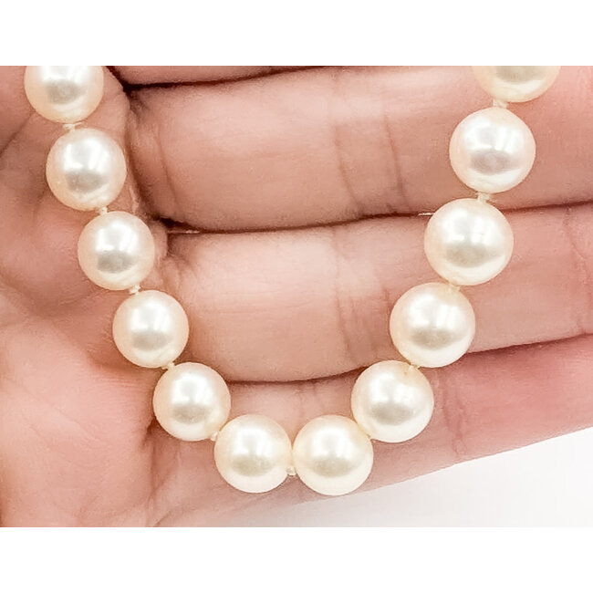 Pendant Strand      7.70mm White Pearl    14ky  24" 51.23g 226070135