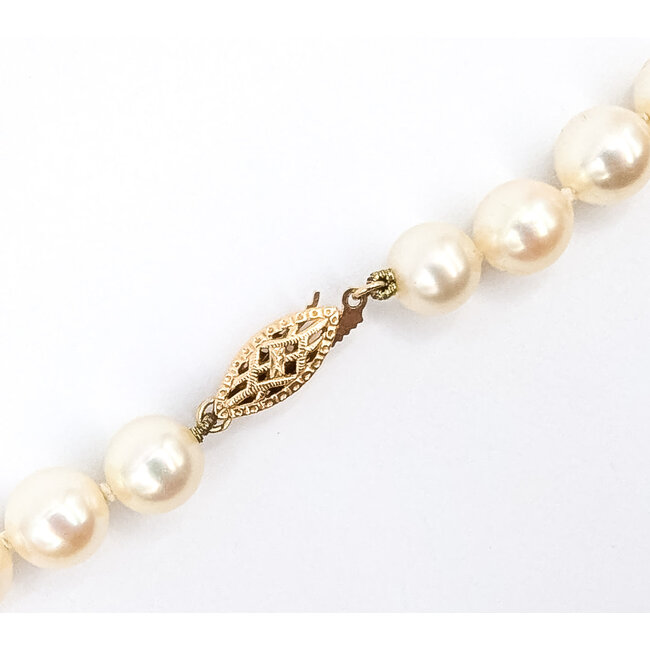 Pendant Strand      7.70mm White Pearl    14ky  24" 51.23g 226070135