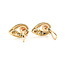 Earrings Chevron Hinged Leverback 0.21ctw Round Diamonds  8.18mm White Pearl    14ky 18x12mm  7.26g 226070137