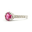 Ring Milgrain Halo 0.32ctw Round Diamonds  0.80ct Red Ruby    18kw 7mm Sz5.25 2.65g 226070087