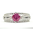 Ring Infinity  0.66ctw Round Diamonds GIA Report: 2235532628 1.21ct Red Ruby    18kw 7mm Sz6 6.65g 226070088