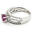 Ring Infinity  0.66ctw Round Diamonds GIA Report: 2235532628 1.21ct Red Ruby    18kw 7mm Sz6 6.65g 226070088