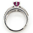 Ring Infinity  0.66ctw Round Diamonds GIA Report: 2235532628 1.21ct Red Ruby    18kw 7mm Sz6 6.65g 226070088