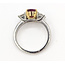 Ring 3-Stone  1.50ctw Princess Diamonds GIA Report: 2231723239 1.41ct Red Ruby    Platinum 3mm Sz7.5 8.32g 226070142