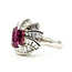 Ring Cocktail Leaf 1.59ctw Round Diamonds GIA Report: 2235818463 1.99ct Red Ruby    Pt900 16mm Sz6.25 9.00g 226070148