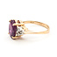 Ring 7-Stone Tapered Shoulder 0.12ctw Round Diamonds GIA Report: 2235945689 2.50ct Red Ruby    14ky 2mm Sz4.5 3.24g 226070144