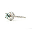 Ring Halo Solitare 0.36ctw Round Diamonds GIA Report: 5221468572 0.87ct Light Blue Sapphire    14kw 9mm Sz4.25 2.60g 226070099