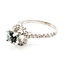 Ring Halo Solitare 0.36ctw Round Diamonds GIA Report: 5221468572 0.87ct Light Blue Sapphire    14kw 9mm Sz4.25 2.60g 226070099