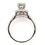 Ring Halo Solitare 0.36ctw Round Diamonds GIA Report: 5221468572 0.87ct Light Blue Sapphire    14kw 9mm Sz4.25 2.60g 226070099