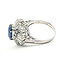 Ring Ballerina Halo Cocktail 1.68ctw Round Diamonds GIA Report: 2233945741 2.19ct Blue Sapphire    Platinum 2.5mm Sz5 9.95g 226070106