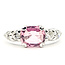 Ring 5-Stone  0.22ctw Round Diamonds GIA Report: 2235934095 0.91ct Pink Sapphire    Platinum 2mm Sz3.5 3.19g 226070107