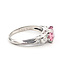 Ring 5-Stone  0.22ctw Round Diamonds GIA Report: 2235934095 0.91ct Pink Sapphire    Platinum 2mm Sz3.5 3.19g 226070107