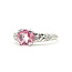 Ring 5-Stone  0.22ctw Round Diamonds GIA Report: 2235934095 0.91ct Pink Sapphire    Platinum 2mm Sz3.5 3.19g 226070107