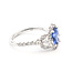 Ring Halo Cluster 1.00ctw Round Diamonds GIA Report: 6237953860 1.64ct Blue Sapphire    18kw 12mm Sz6 5.21g 226070112