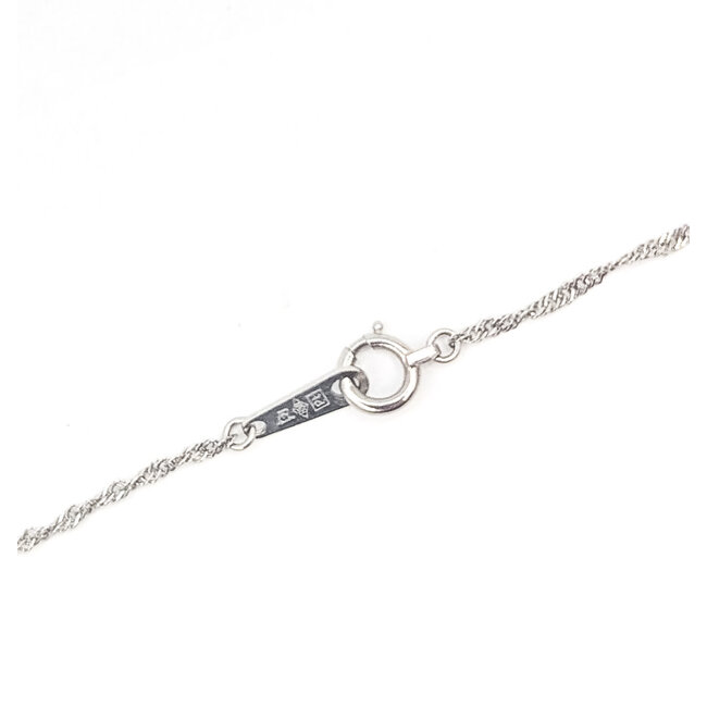 Pendant Drop Halo 0.36ctw Round Diamonds  0.93ct Cornflower Blue Sapphire    Platinum 18x10mm 15.5" 3.94g 226070110