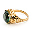 Ring Solitaire Filigree     5.27ct Green Tourmaline    14ky 12mm Sz5.5 3.88g 226070124