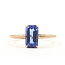 Ring Solitaire Tapered Band     1.28ct Violet Tanzanite    18kr 1.6mm Sz7.25 2.07g 226070126