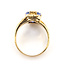 Ring Bypass Tear Drop 0.30ctw Round Diamonds  4.20ct Violet Tanzanite    18ky 3.5mm Sz7 7.91g 226070125