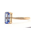 Ring Solitaire Tapered Band     1.28ct Violet Tanzanite    18kr 1.6mm Sz7.25 2.07g 226070126