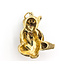 Pendant Whimsical Bear      6mm White Pearl .03ctw Red Ruby 18ky  1.25x1" 16.22g 226070141