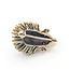 Brooch Whimsical Porcupine      0.04ct Red Ruby    14ky  .8x.6" 5.42g 226070131