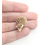 Brooch Whimsical Porcupine      0.04ct Red Ruby    14ky  .8x.6" 5.42g 226070131