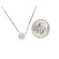Pendant Cluster Circle 0.21ctw Round Diamonds        14kw 6.5mm 16" 2.51g 226070072