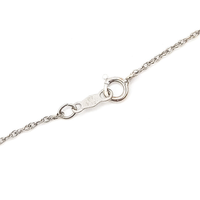 Pendant Skeleton Key W/Chain 0.60ctw Round & Baguette Diamonds        14kw 1.25x.5" 18" 3.26g 226070074