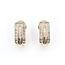 Earrings Cluster Omega Back 0.66ctw Round Diamonds        14ky  .6x.3" 5.68g 226070075