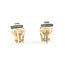Earrings Cluster Omega Back 0.66ctw Round Diamonds        14ky  .6x.3" 5.68g 226070075