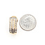 Earrings Cluster Omega Back 0.66ctw Round Diamonds        14ky  .6x.3" 5.68g 226070075