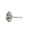 Ring Tear Drop Halo 0.25ctw Round Diamonds GIA Report: 1216043019 1.41ct Color-Changing Alexandrite    14kw 1.7mm Sz5 2.67g 226070147