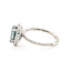 Ring Tear Drop Halo 0.25ctw Round Diamonds GIA Report: 1216043019 1.41ct Color-Changing Alexandrite    14kw 1.7mm Sz5 2.67g 226070147
