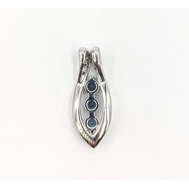 Pendant Navette  0.08ctw Round Diamonds  0.41ct Color Changing Alexandrite    Platinum  .8x.35" 2.85g 226070119
